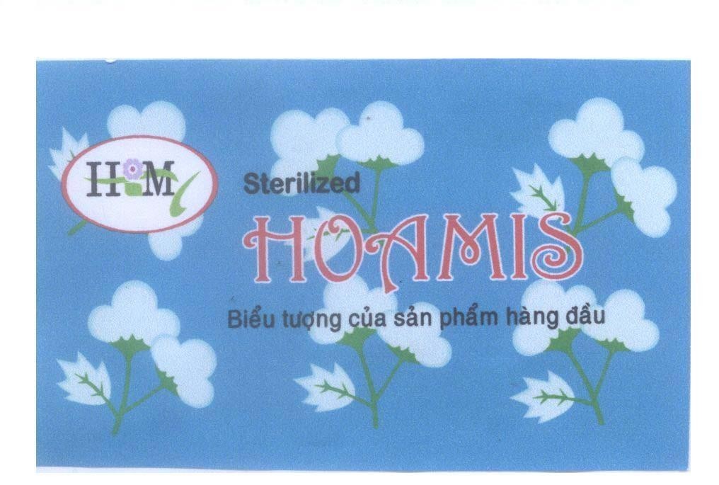 Mẫu nhãn hiệu HOAMIS H M STERILIZED