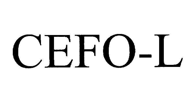 Mẫu nhãn hiệu CEFO-L