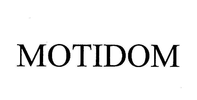 Mẫu nhãn hiệu MOTIDOM