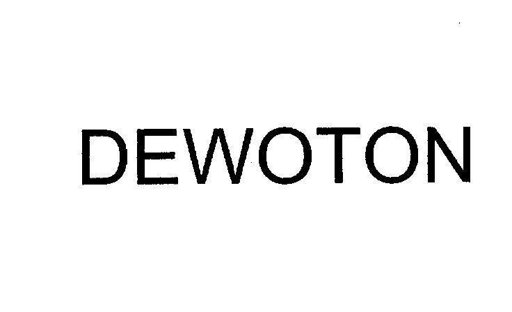 Mẫu nhãn hiệu DEWOTON