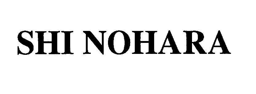 Mẫu nhãn hiệu SHI NOHARA