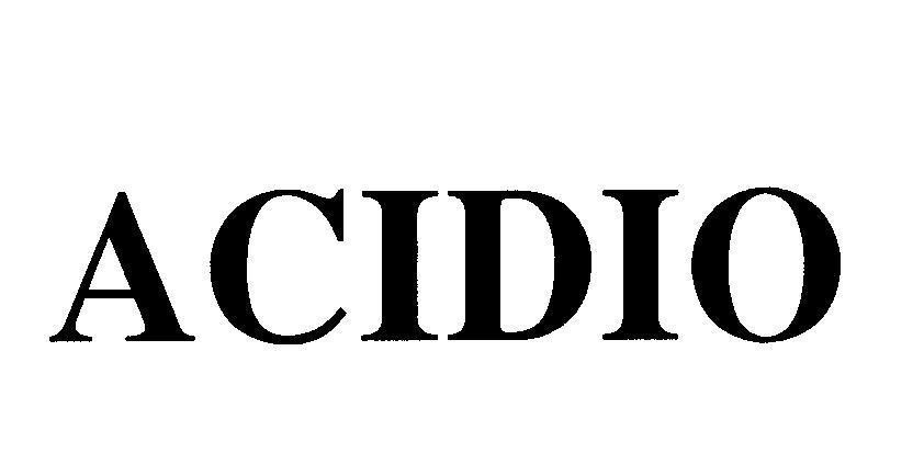 Mẫu nhãn hiệu ACIDIO