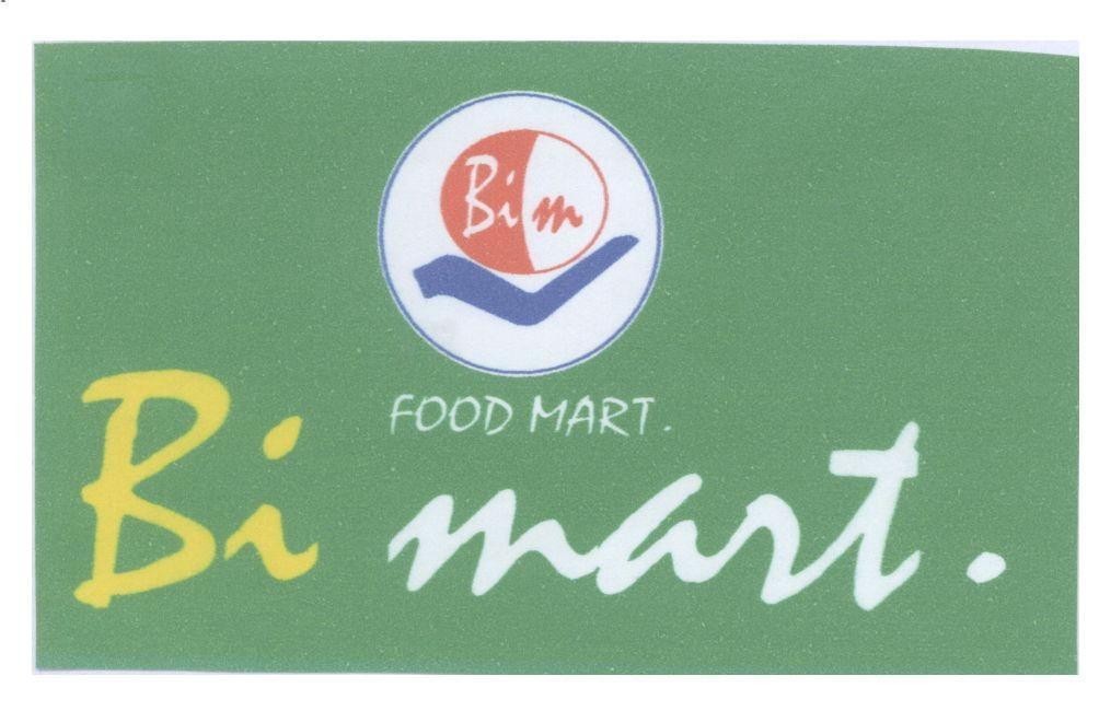 Mẫu nhãn hiệu BI MART FOOD MART Bi M Bim