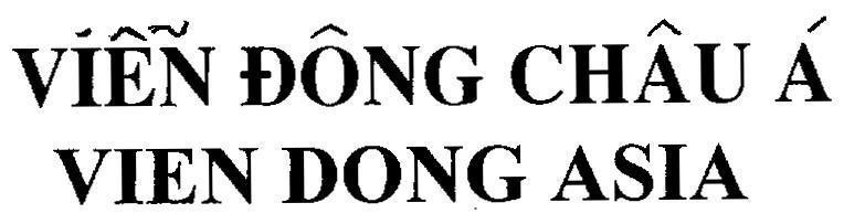 Mẫu nhãn hiệu Viễn Đông Châu á VIEN DONG ASIA