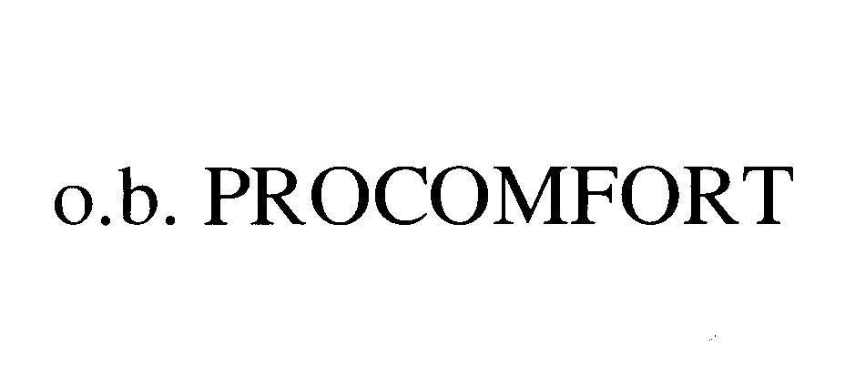 Mẫu nhãn hiệu o.b. PROCOMFORT
