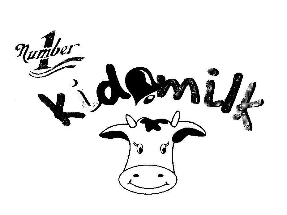 Mẫu nhãn hiệu Number 1 kidmilk
