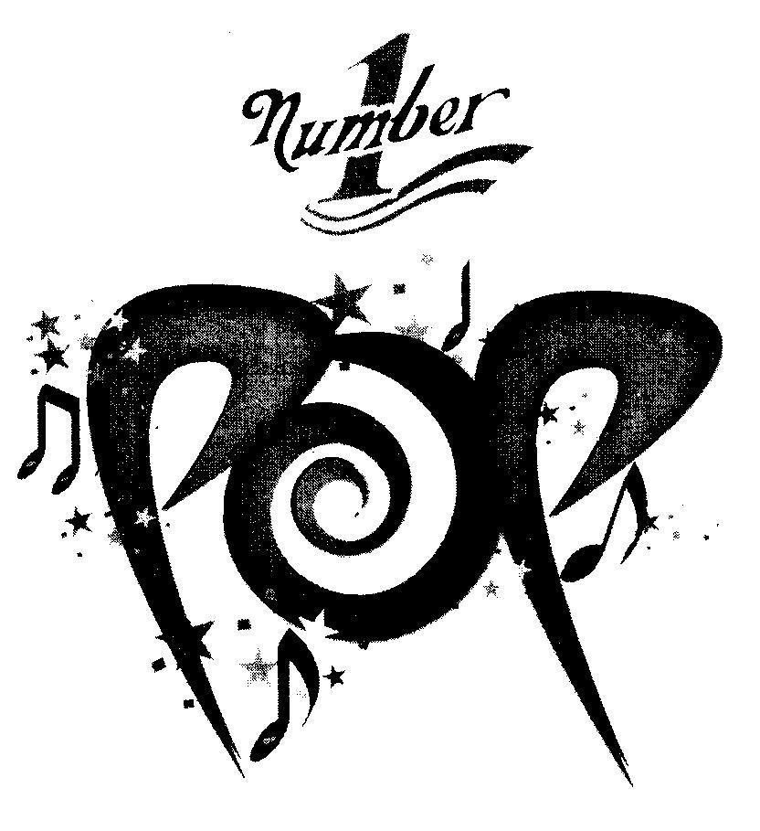 Mẫu nhãn hiệu Number 1 POP