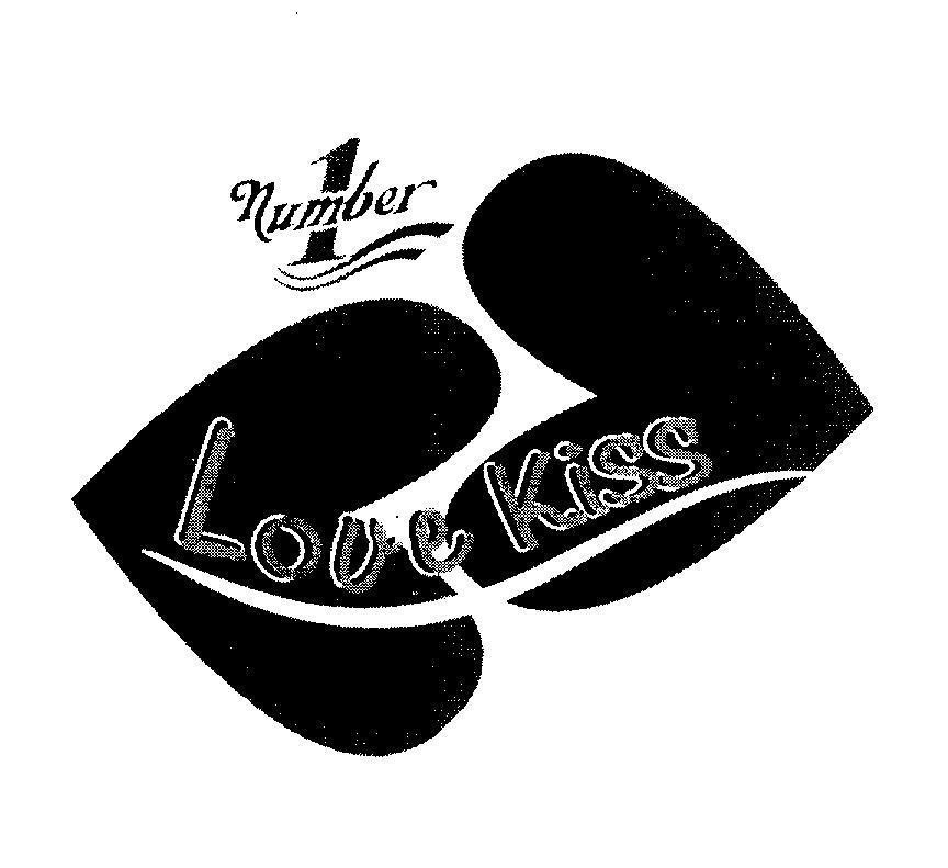 Mẫu nhãn hiệu Number 1 Love Kiss