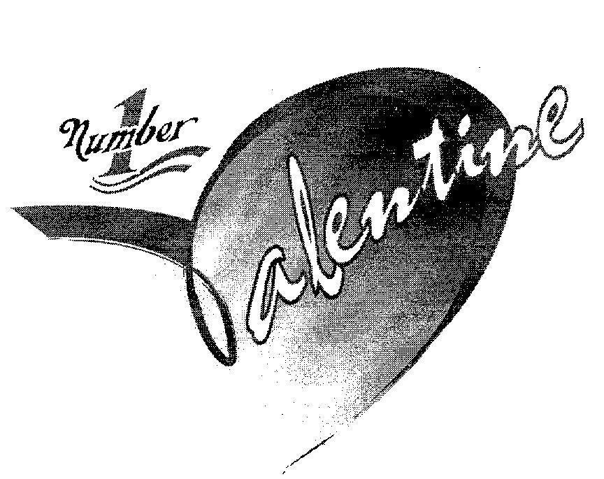 Mẫu nhãn hiệu Number 1 Valentine