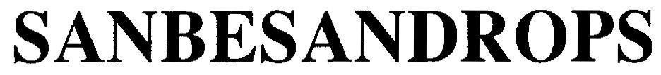 Mẫu nhãn hiệu SANBESANDROPS