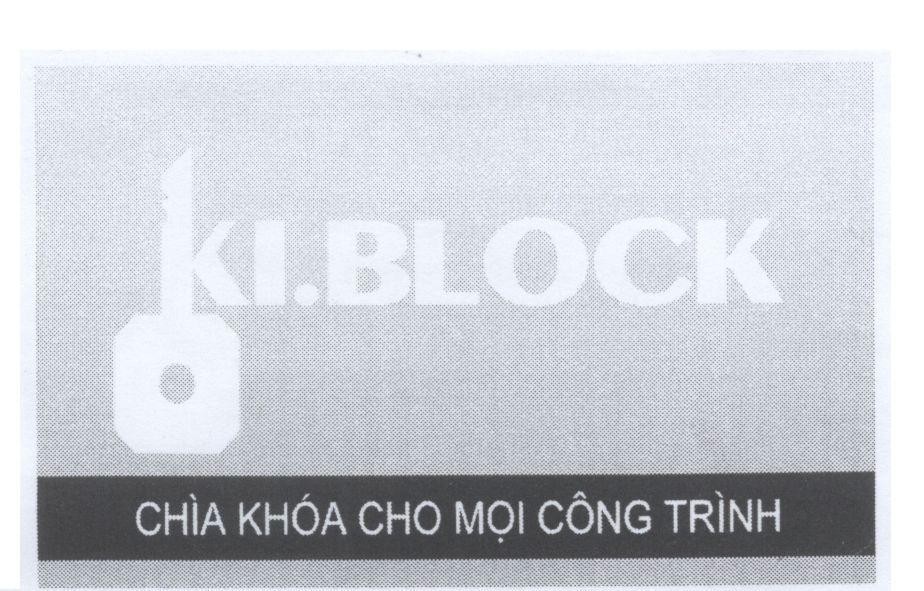 Mẫu nhãn hiệu Ki BLOCK chìa khoá cho mọi công trình