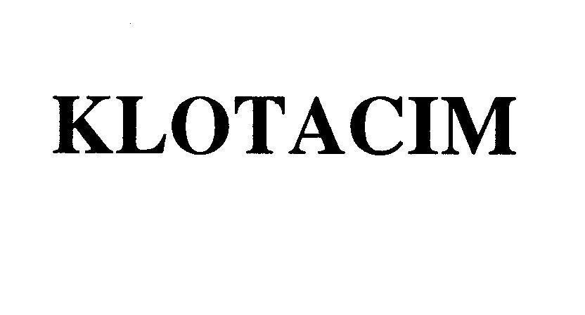 Mẫu nhãn hiệu KLOTACIM