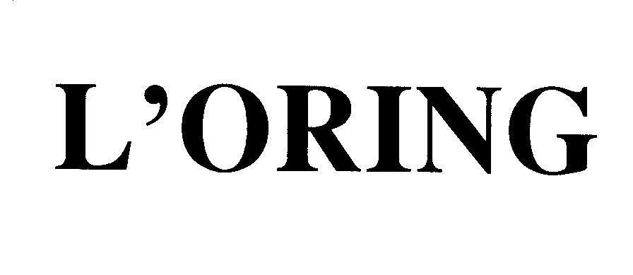 Mẫu nhãn hiệu L'ORING LORING ORING