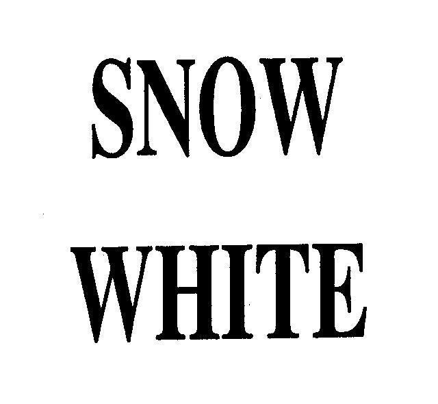 Mẫu nhãn hiệu SNOW WHITE