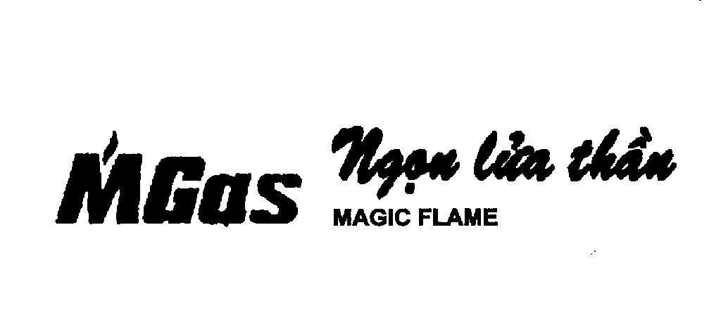 Mẫu nhãn hiệu M GAS ngọn lửa thần MAGIC FLAME