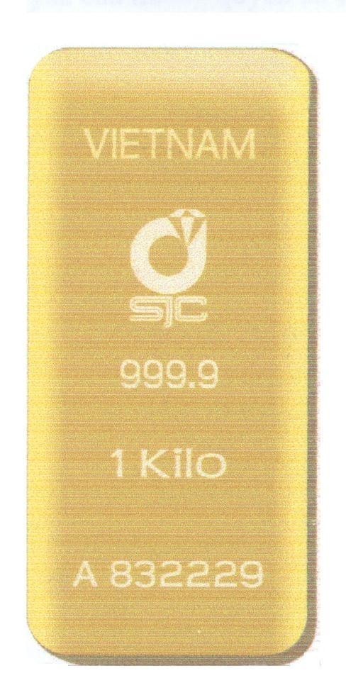 Mẫu nhãn hiệu VIETNAM SJC 999,9 1KILO A832229