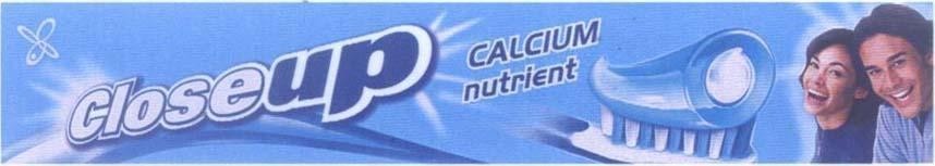 Mẫu nhãn hiệu Closeup CALCIUM nutrient