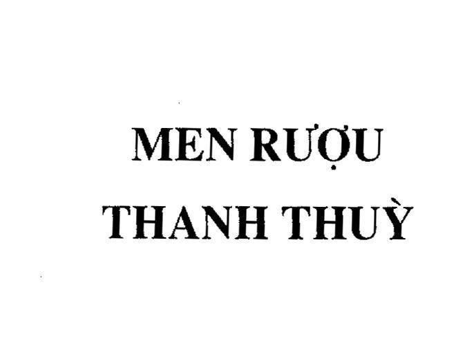 Mẫu nhãn hiệu Men rượu thanh thuỳ