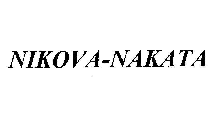 Mẫu nhãn hiệu NIKOVA-NAKATA