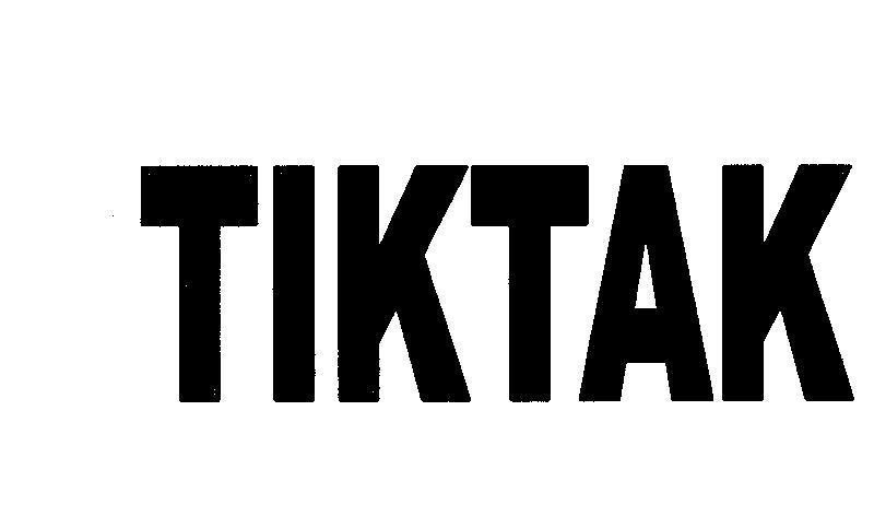 Mẫu nhãn hiệu TIKTAK