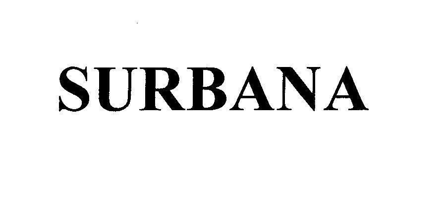 Mẫu nhãn hiệu SURBANA