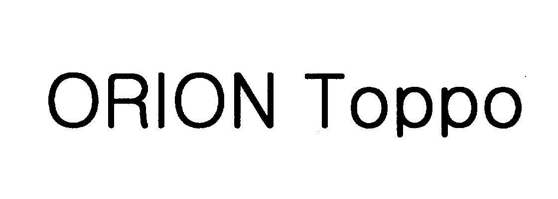Mẫu nhãn hiệu ORION TOPPO
