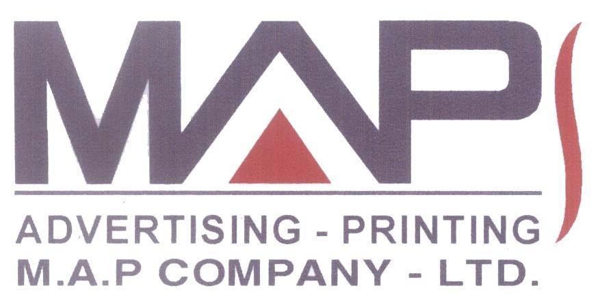 Mẫu nhãn hiệu MAP ADVERTISING - PRINTING M.A.P COMPANY - LTD.