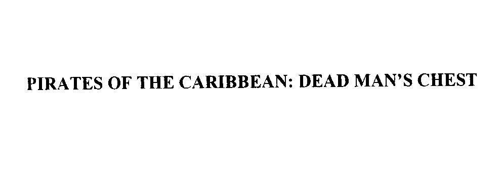 Mẫu nhãn hiệu PIRATES OF THE CARIBBEAN: DEAD MAN'S CHEST