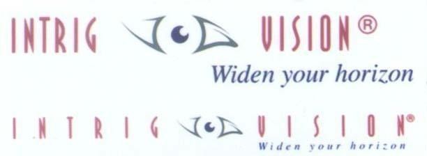 Mẫu nhãn hiệu INTRIG VISION WIDEN YOUR HORIZON