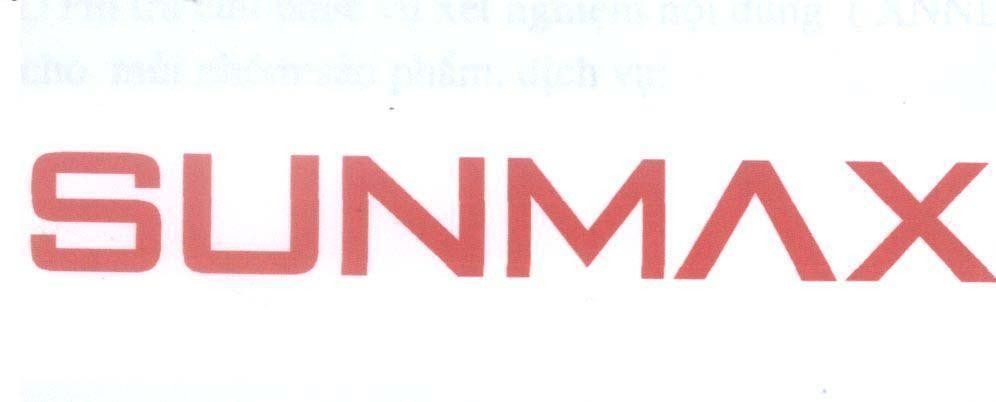 Mẫu nhãn hiệu SUNMAX