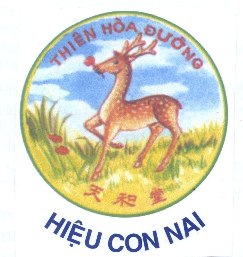 Mẫu nhãn hiệu Thiên Hoà Đường Hiệu Con Nai [Tian Her Tarng]