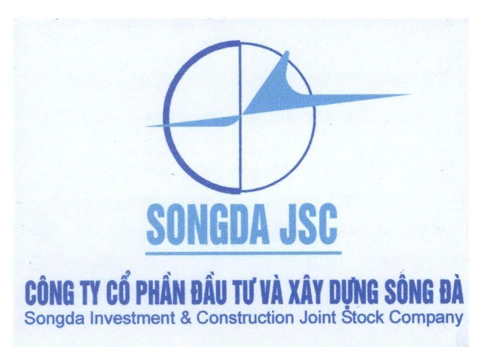 Mẫu nhãn hiệu SONGDA JSC Công ty cổ phần đầu tư và xây dựng Sông Đà..