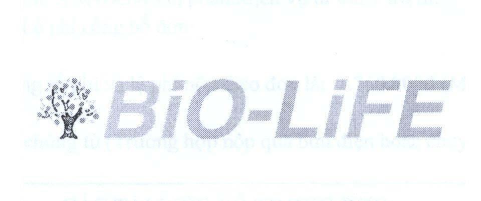 Mẫu nhãn hiệu BIO-LIFE