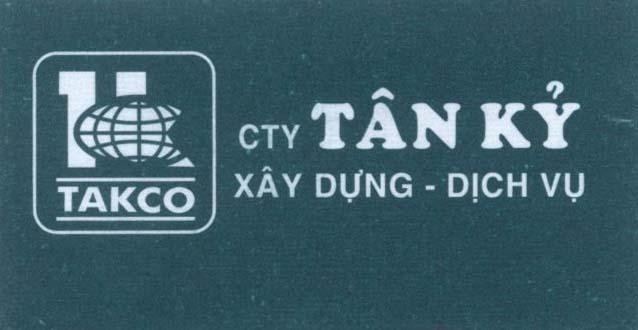Mẫu nhãn hiệu TK TAKCO CTY Tân Kỷ xây dựng - dịch vụ