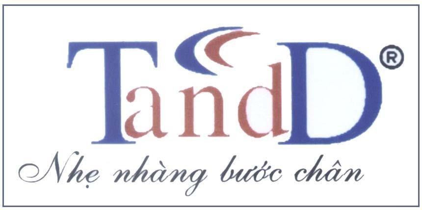 Mẫu nhãn hiệu TandD Nhẹ nhàng bước chân