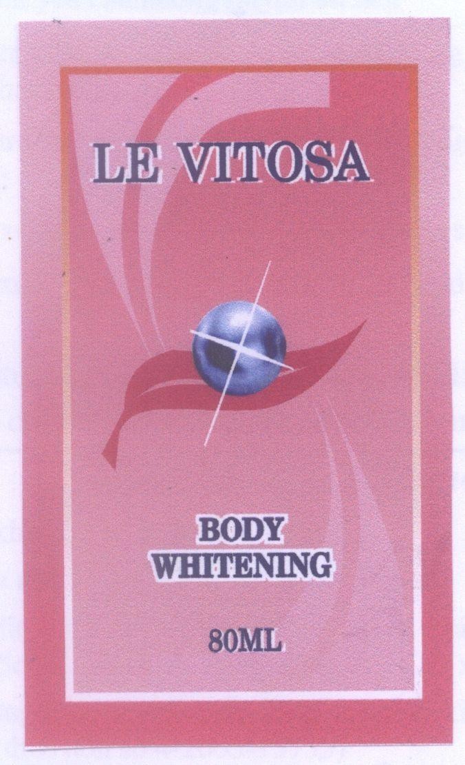 Mẫu nhãn hiệu LE VITOSA BODY WHITENING 80ML