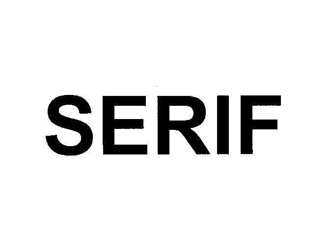 Mẫu nhãn hiệu SERIF