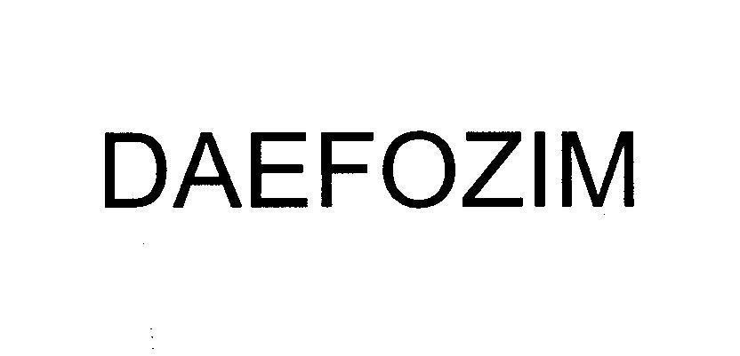 Mẫu nhãn hiệu DAEFOZIM