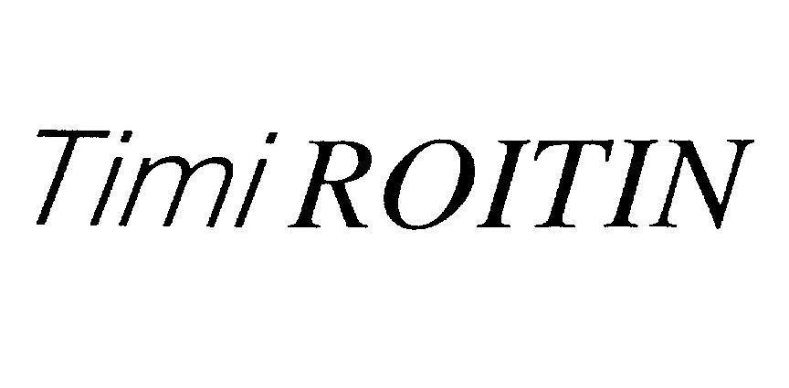 Mẫu nhãn hiệu Timi ROITIN