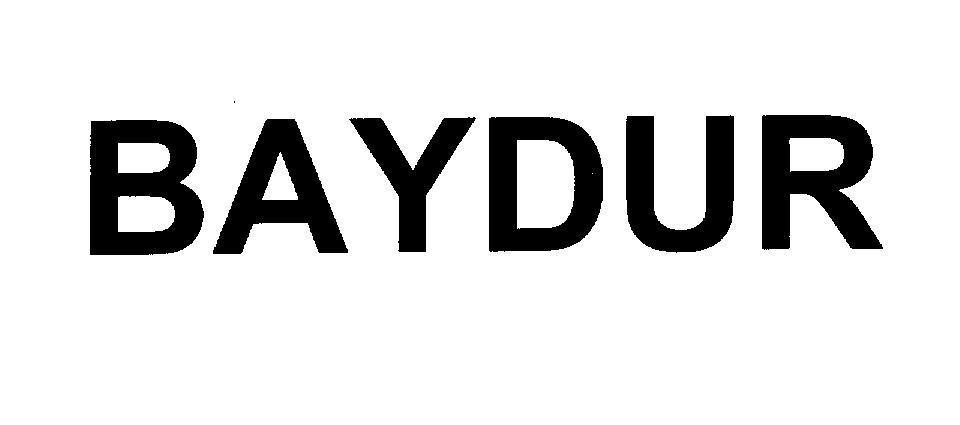 Mẫu nhãn hiệu BAYDUR