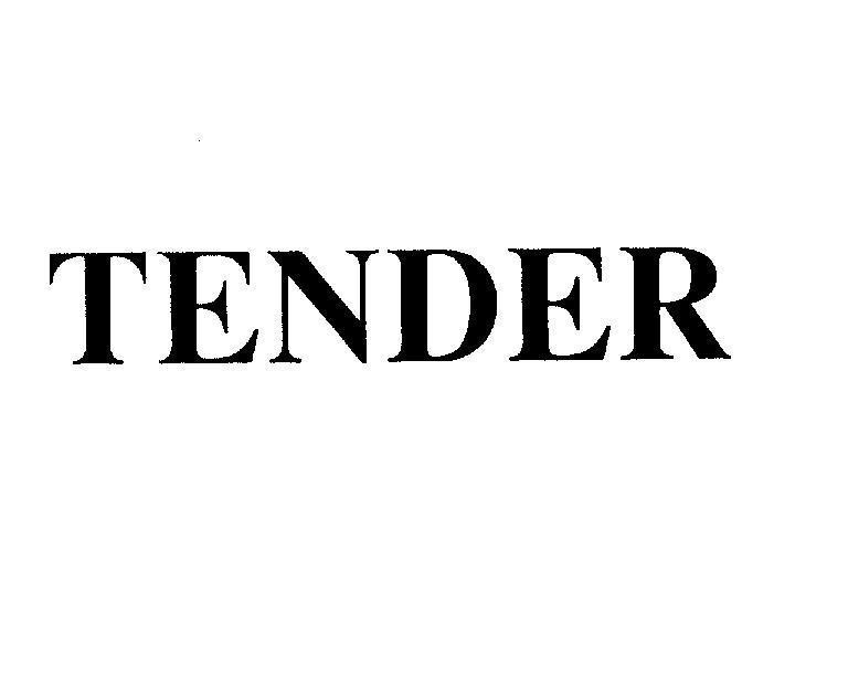 Mẫu nhãn hiệu TENDER