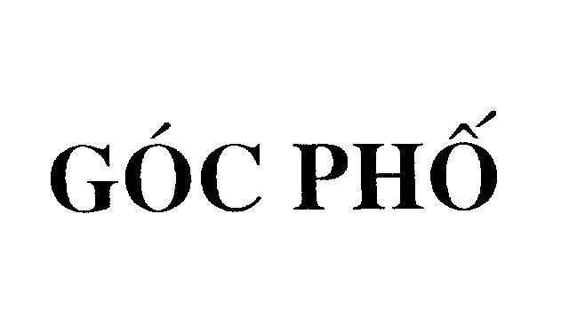 Mẫu nhãn hiệu Góc Phố