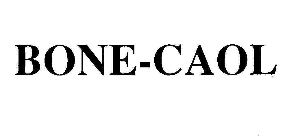 Mẫu nhãn hiệu BONE-CAOL