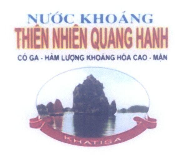 Mẫu nhãn hiệu Nước khoáng thiên nhiên Quang Hanh KHATISA...
