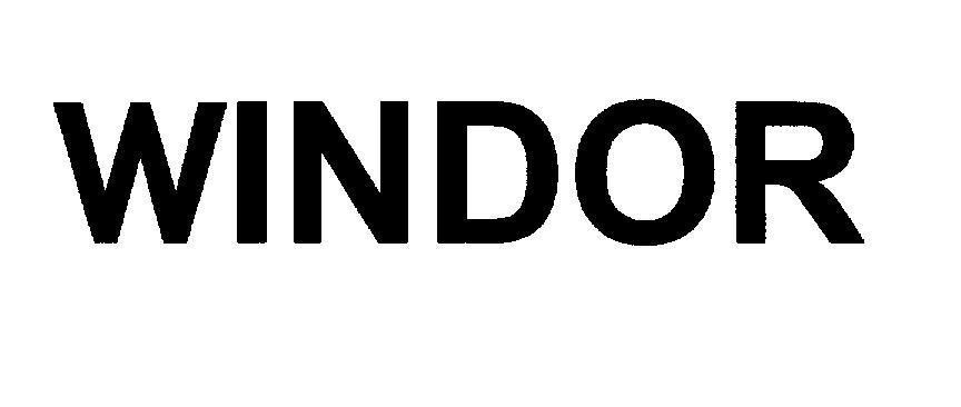 Mẫu nhãn hiệu WINDOR