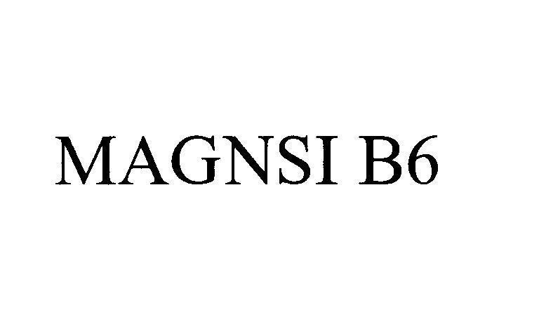 Mẫu nhãn hiệu MAGNSI B6
