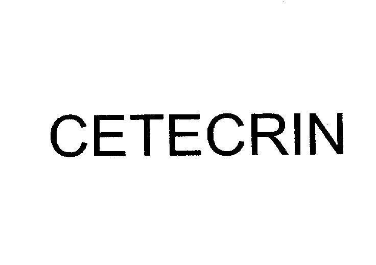 Mẫu nhãn hiệu CETECRIN