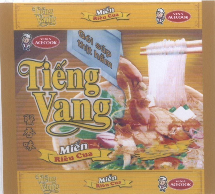Mẫu nhãn hiệu VINA ACECOOK Tiếng Vang Miến Riêu Cua Gói súp thịt hầm [xia xiang wei: hương vị cua]