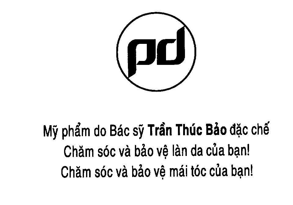 Mẫu nhãn hiệu PD mỹ phẩm do bác sĩ Trần Thúc Bảo đặc chế chăm sóc và...