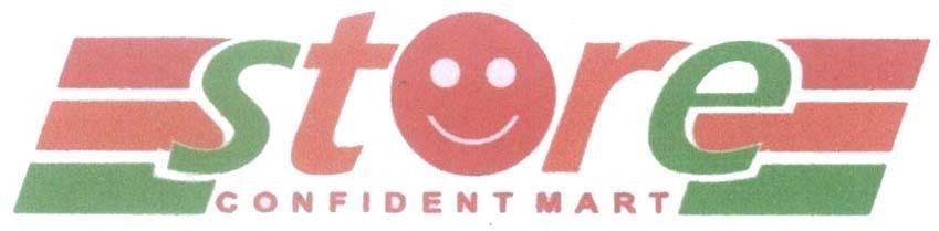 Mẫu nhãn hiệu STORE CONFIDENT MART